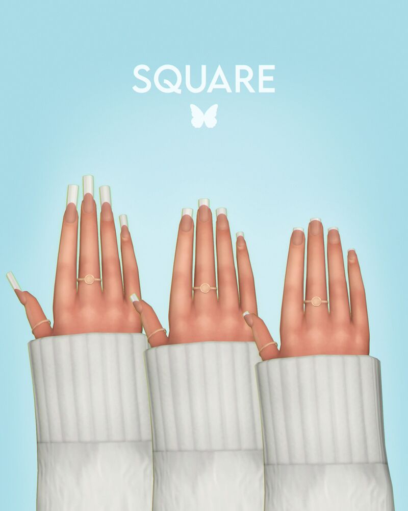Nail IT! French Tips Edition 6 sims 4 cc nail it french tips edition by joliebean 3