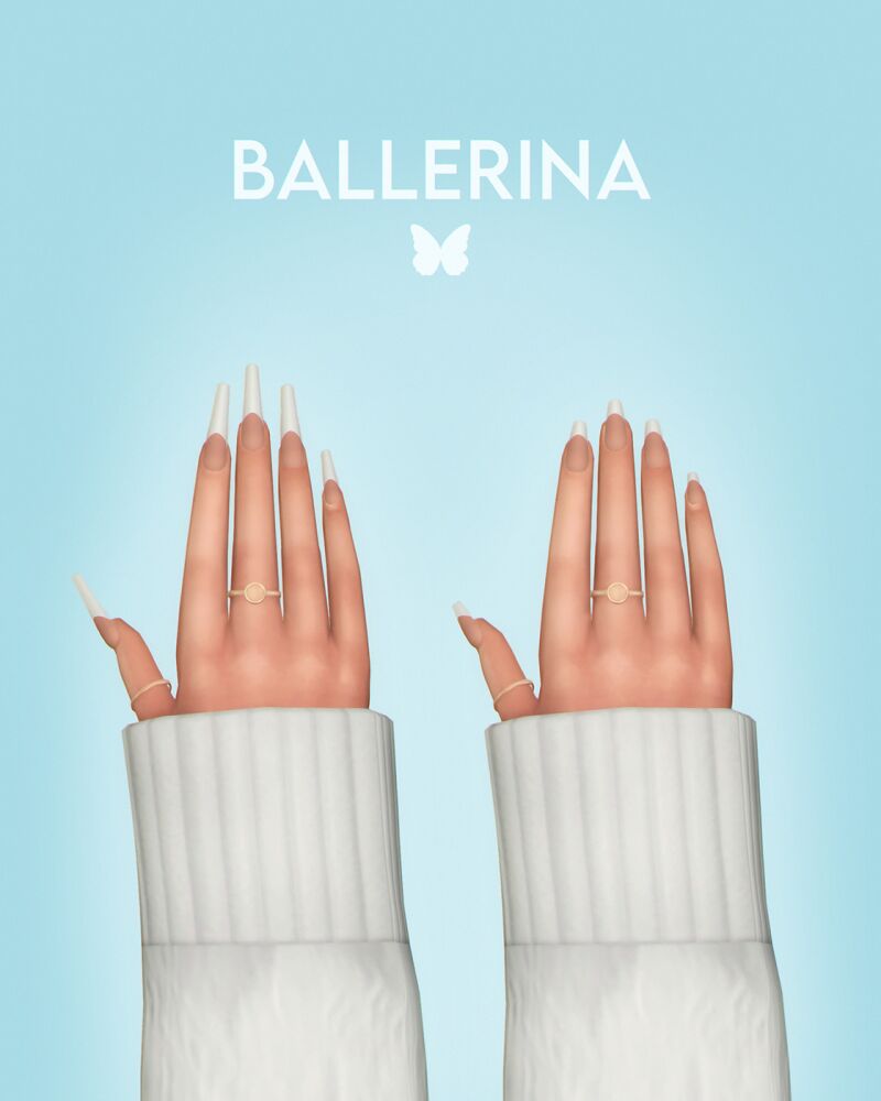 Nail IT! French Tips Edition 2 sims 4 cc nail it french tips edition by joliebean 4