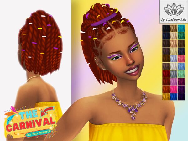 Stylish Nailah Hair & Accessory Sims 4 CC
