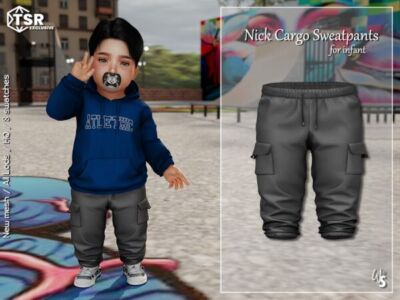 Cute Cargo Sweatpants for Infants Sims 4 CC