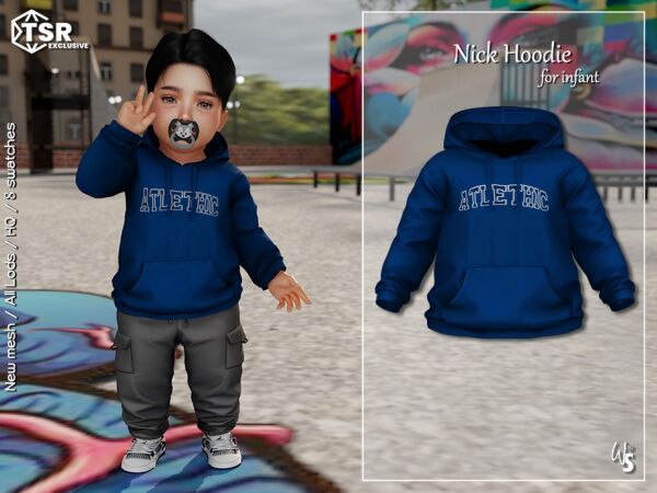 Nick Hoodie for Infants 1 Nick Hoodie for Infants Sims 4 CC