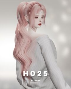 Stylish Nilyn Hair H025 Sims 4 CC