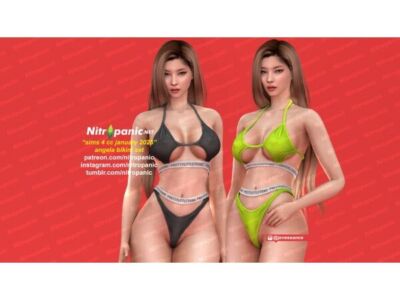 Nitropanic_Anglea Bikini Set Sims 4 CC