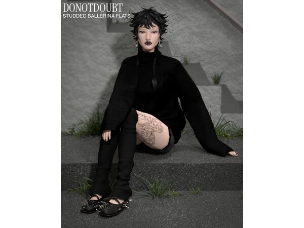 Stylish Noise Belt & Shorts 5 sims 4 cc noise belt shorts by donotdoubt 4