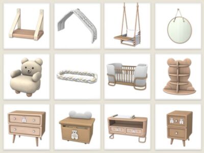 Stylish Nursery Set for Your Little Ones Sims 4 CC