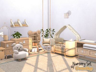 Charming Nursery Set by Comiko Sims 4 CC