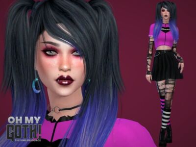 OH MY Goth – Aura DE Angelis Sims 4 CC