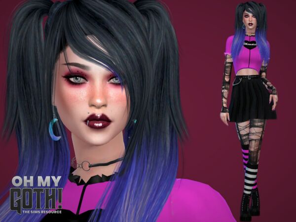 OH MY Goth - Aura DE Angelis 1 OH MY Goth – Aura DE Angelis Sims 4 CC