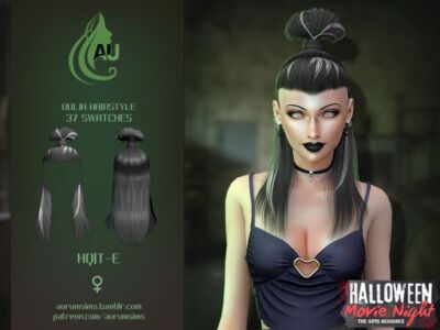 Ouija – Goth Hairstyle for Sims 4 Sims 4 CC