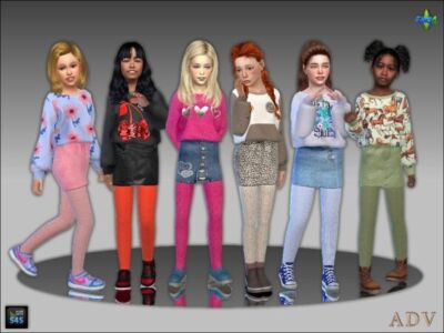 Stylish Outfits for Girls Sims 4 CC