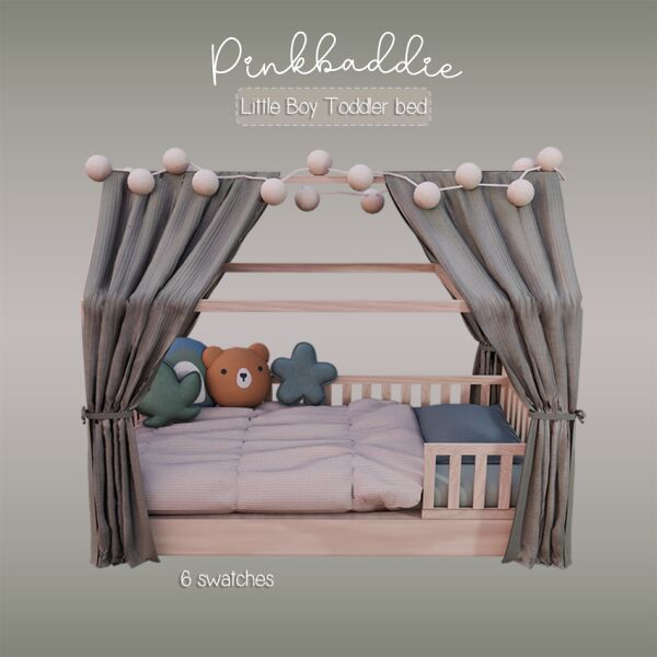 [PB] Little BOY Toddler BED Sims 4 CC