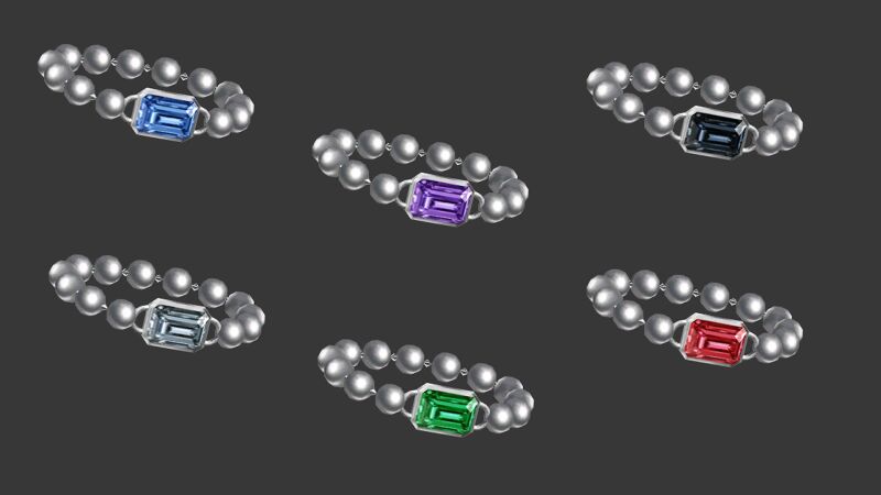 Elegant Pearl Crystal Bracelet 2 sims 4 cc pearl crystal bracelet by natalis 2