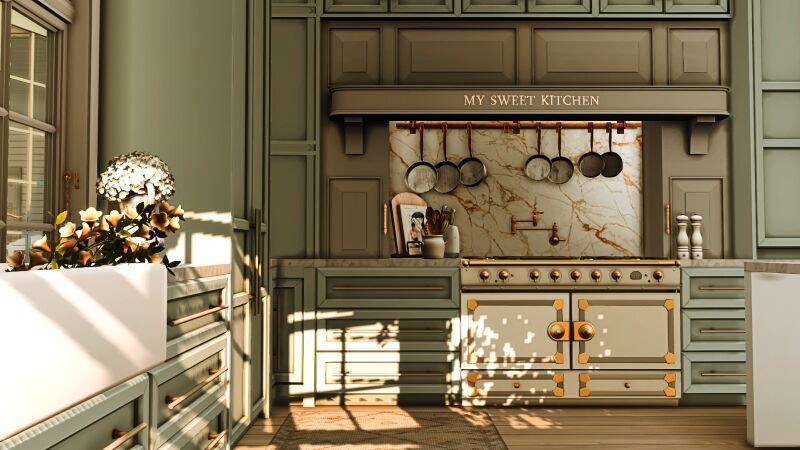 Charming Portside Cottage 9 sims 4 cc portside cottage by simmervlogs 4