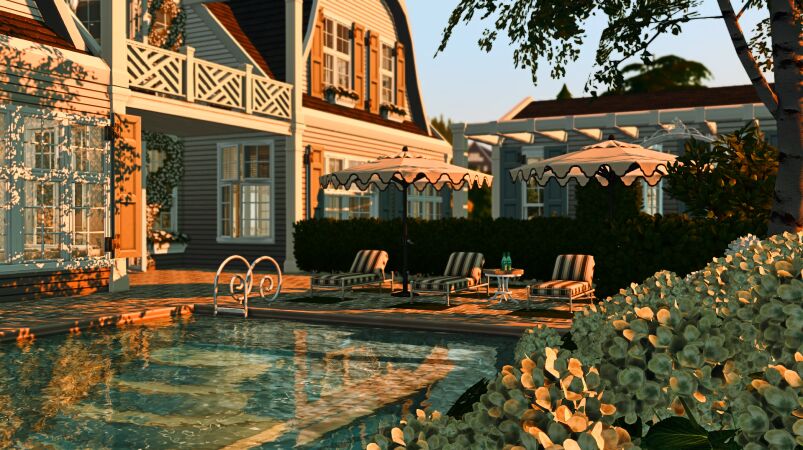 Charming Portside Cottage 5 sims 4 cc portside cottage by simmervlogs 8
