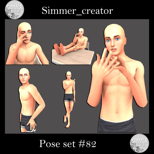 Pose Set #82 for Male Sims 1 Pose Set #82 for Male Sims Sims 4 CC