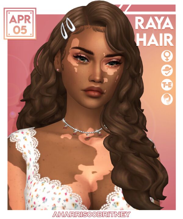 Raya Hair By Aharris00Britney Sims 4 CC