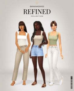 Refined Collection By Bananasimss Sims 4 CC