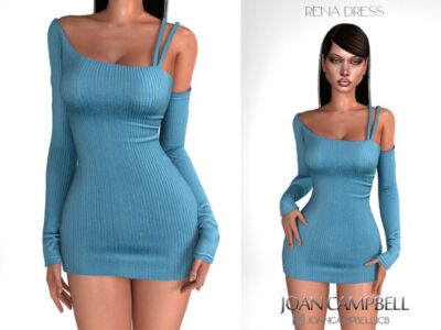 Stunning Rena Dress by Joan Campbell Sims 4 CC