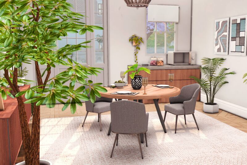 Stylish Rilma Dining Room Design 4 sims 4 cc rilma dining room by miwisimsie 3
