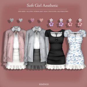 Soft Girl Aesthetic Sims 4 CC
