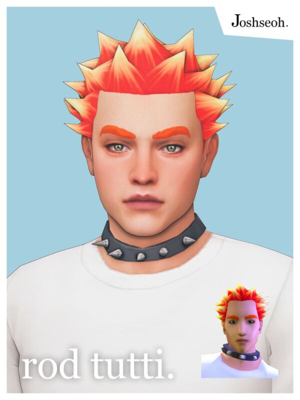 Stylish Rob Tutti Hair Conversion for The Sims 4 1 Stylish Rob Tutti Hair Conversion for The Sims 4 Sims 4 CC