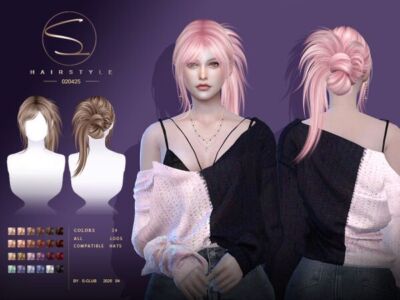 S-Club_020425_K-Pop Updo Hairstyle Sims 4 CC