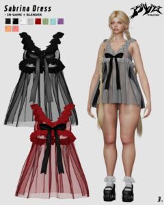 Sabrina Dress by Pyxalicious Sims 4 CC