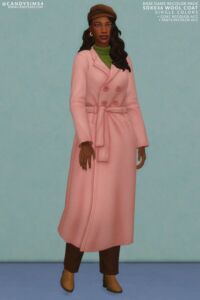 Stylish Wool Coat by Candysims Sims 4 CC