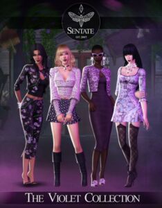 Sentate – The Violet Collection Sims 4 CC