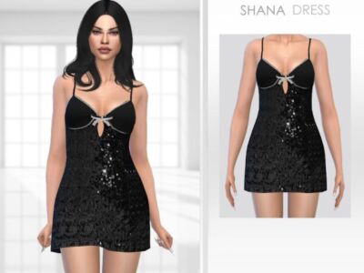 Shana Dress By Puresim Sims 4 CC
