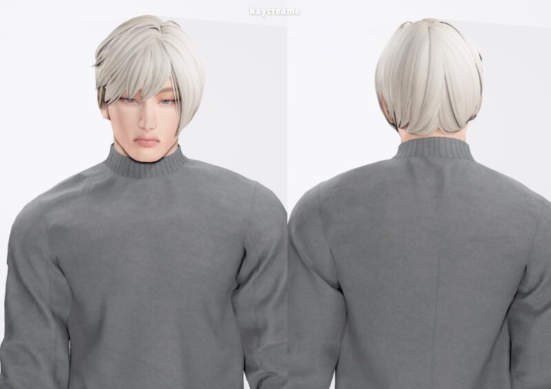 sims 4 cc shio hair by kaycreame 2