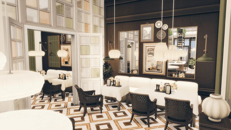 Simpari Restaurant - Magnolia Promenade 4 sims 4 cc simpari restaurant magnolia promenade by jakkuusim 7