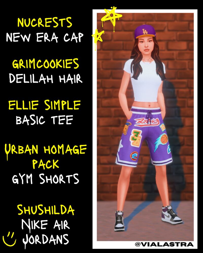 sims 4 cc simple streetwear style lookbook by vialastra 3