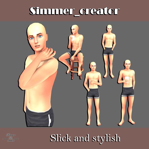 Slick And Stylish By Meow_Creator 1 Slick And Stylish By Meow_Creator Sims 4 CC