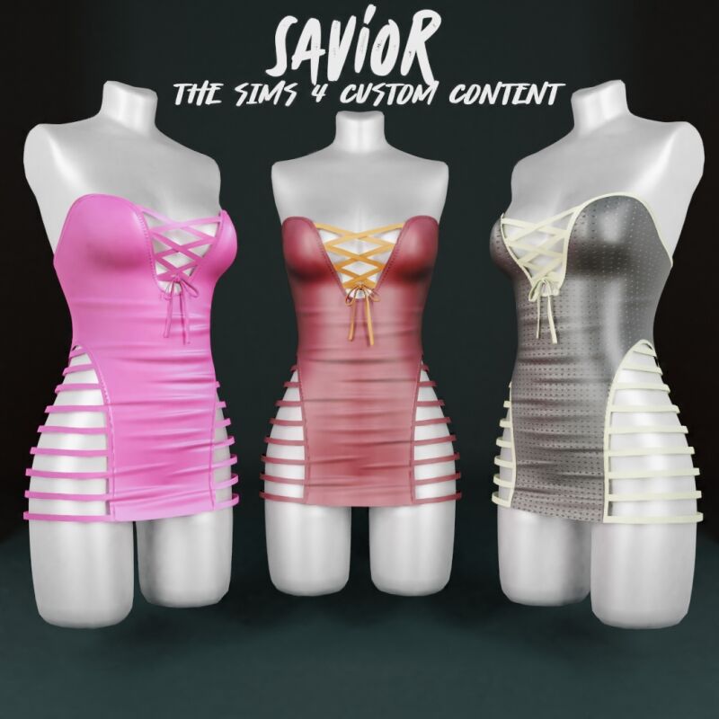 Stylish SO_Joice Short Dress for Your Sims 2 sims 4 cc so joice short dress 2