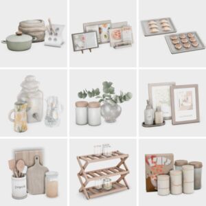 Spring Kitchen CC for Sims 4 Sims 4 CC