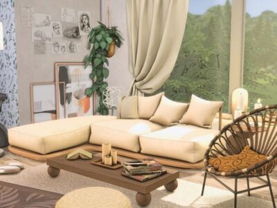 Stone • Living Room Sims 4 CC