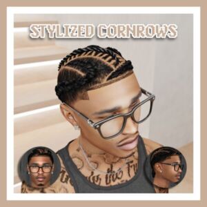 Stylized Cornrows By Khadijah551 Sims 4 CC