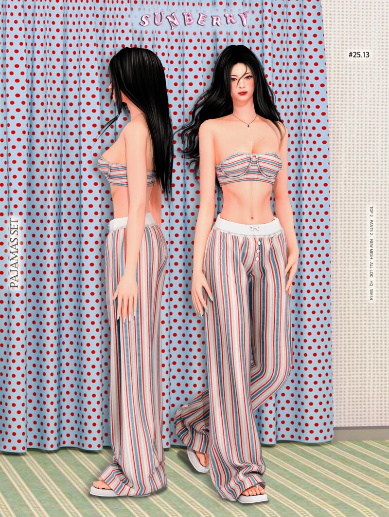 sims 4 cc sunberry 25 13 pajamas 2
