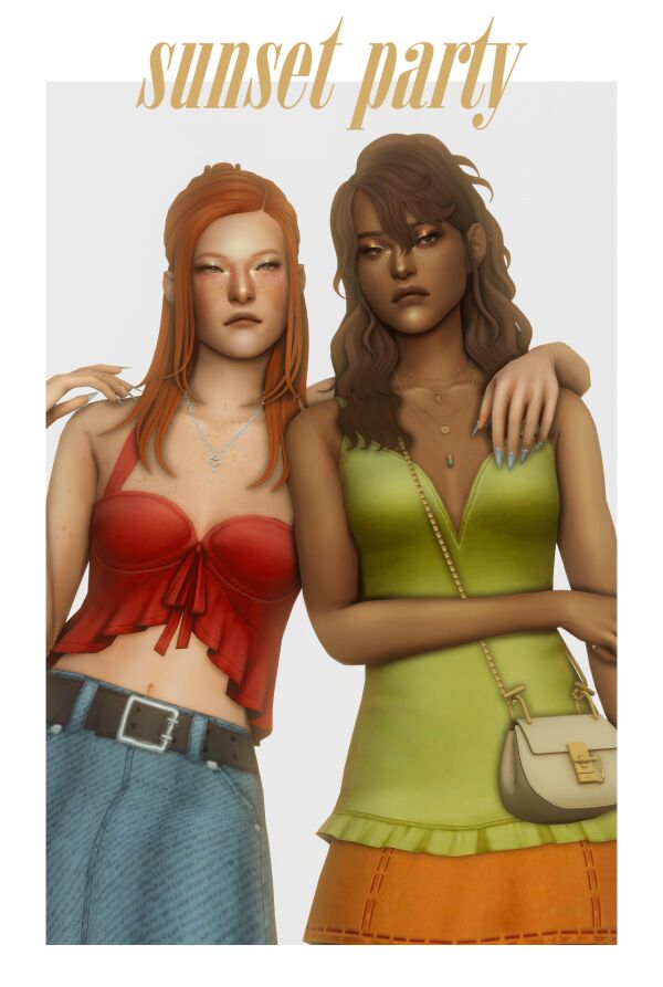 Sunset Party CC Pack by Clumsyalien 1 Sunset Party CC Pack by Clumsyalien Sims 4 CC