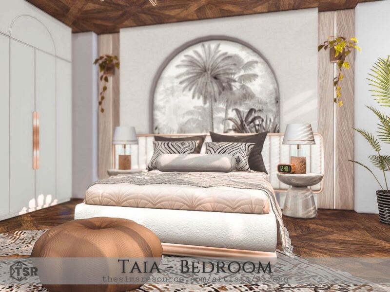 Elegant Taia Bedroom 6 sims 4 cc taia bedroom 3