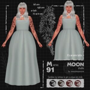 Tattoo M91 By Moonmoonsim Sims 4 CC