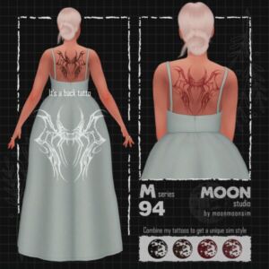 Tattoo M94 By Moonmoonsim Sims 4 CC