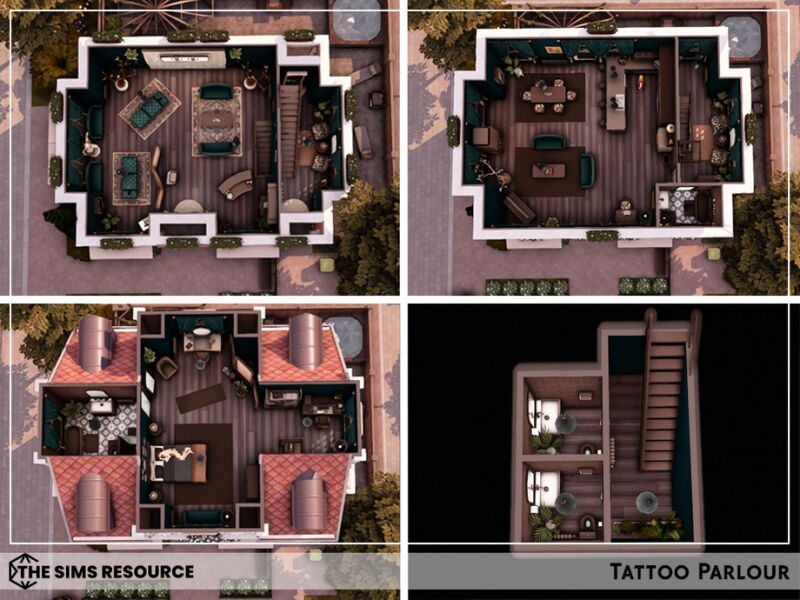 Tattoo Parlour by Sharon337 3 sims 4 cc tattoo parlour by sharon337 3