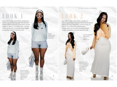 Tiffany Spring Lookbook 1 & 2 Sims 4 CC