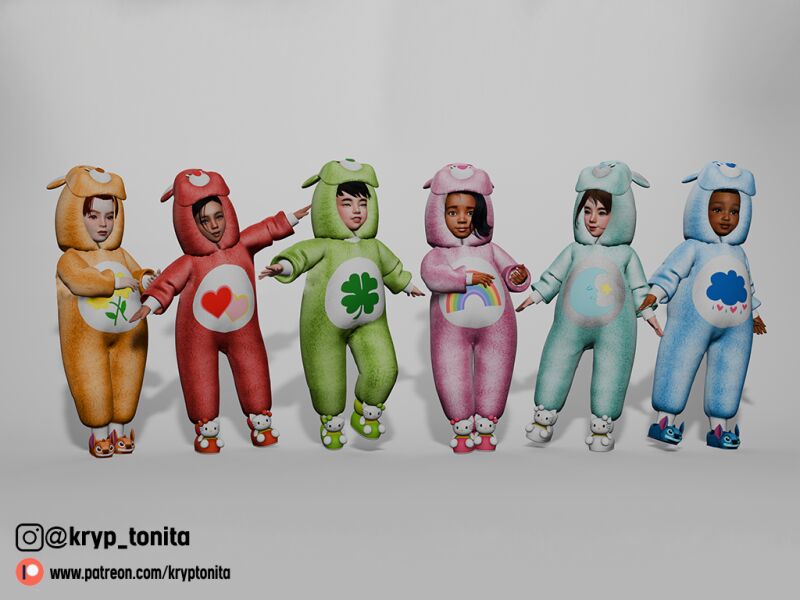 Toddler Care Bears 2 sims 4 cc toddler care bears 2