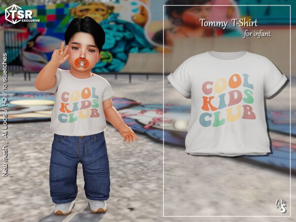 Tommy Jeans For Infant - WisteriaSims 2 sims 4 cc tommy jeans for infant by wisteriasims 2