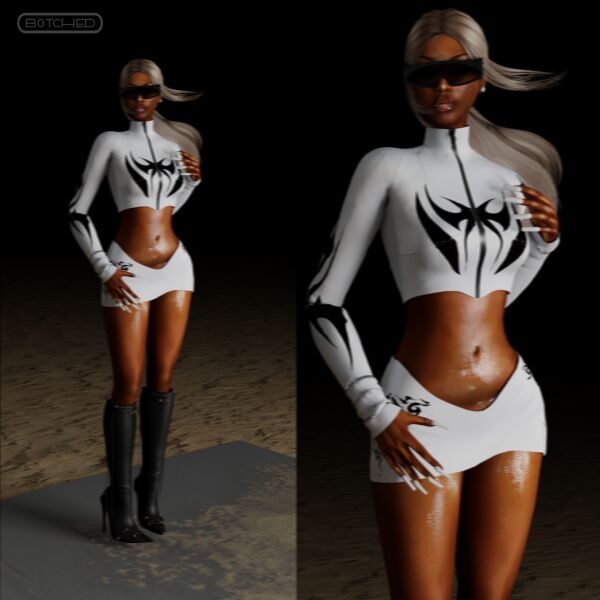 Tribal Jacket | Skirt by Botched 1 Tribal Jacket | Skirt by Botched Sims 4 CC