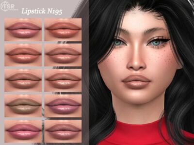 Stunning Lipstick N195 for Your Sims Sims 4 CC
