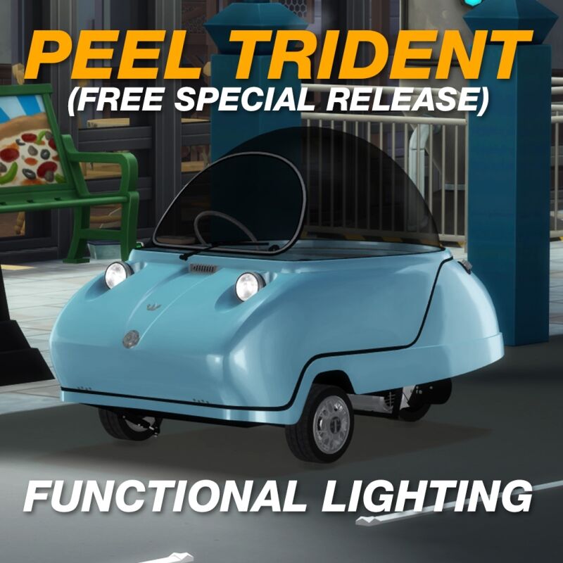 1965 Peel Trident - Tyler Winston Cars 2 sims 4 cc tyler winston cars 1965 peel trident 4